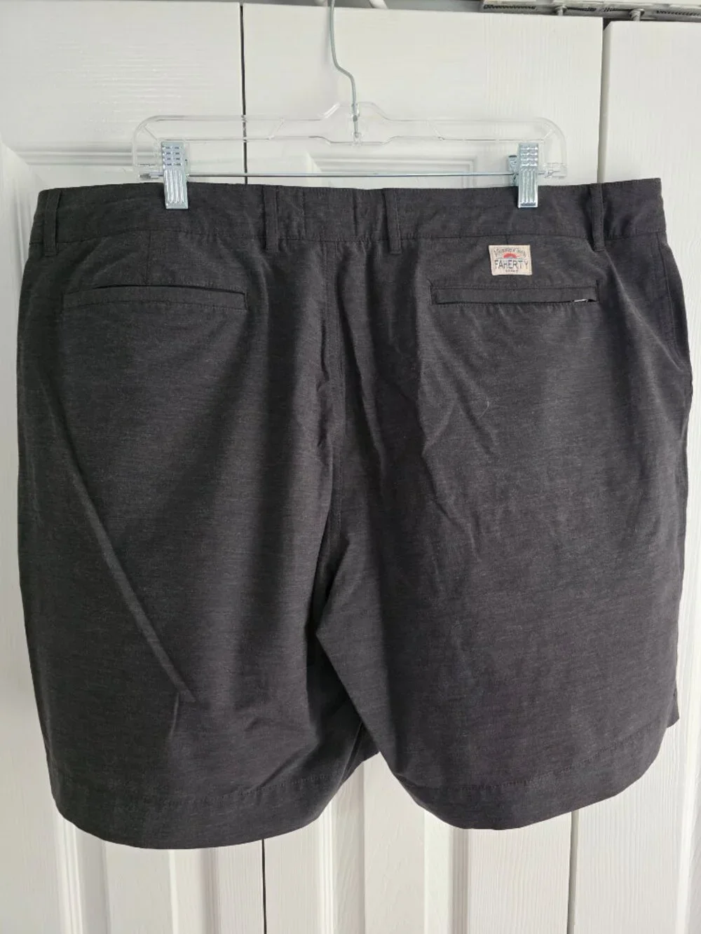 Faherty All Day Shorts Men’s 38 Charcoal Gray Stretch Performance Casual